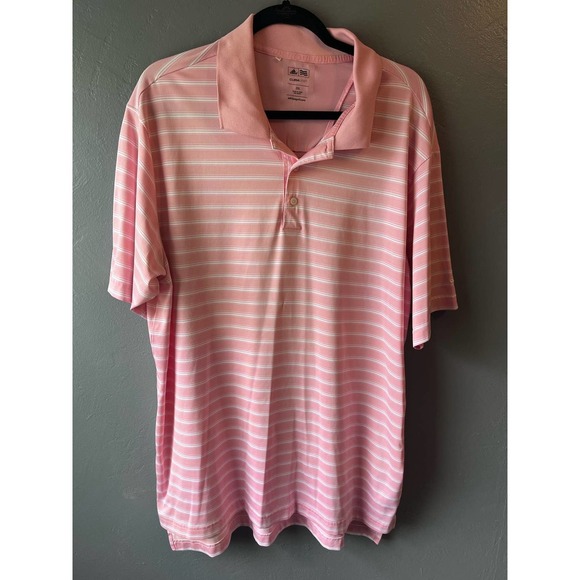 Adidas ClimaLite Pink Golf Polo Shirt 2XL - Picture 1 of 4